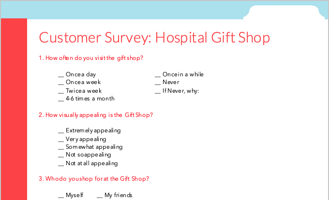 Customer Satisfaction Survey